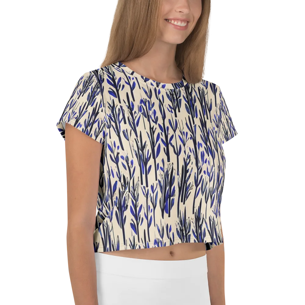 Cobalt Grove on Crop Tee — Right