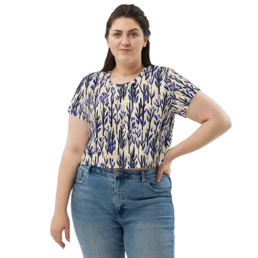 Cobalt Grove on a Crop Tee
