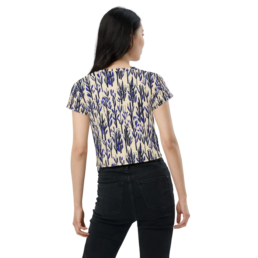 Cobalt Grove on Crop Tee — Back