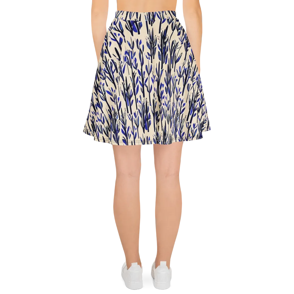 Cobalt Grove on Skater Skirt — Back