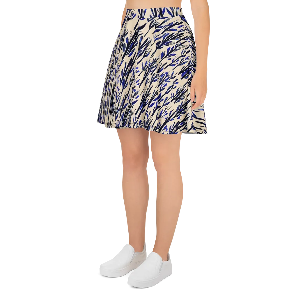 Cobalt Grove on Skater Skirt — Left