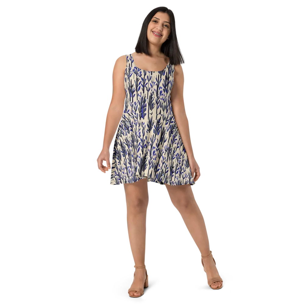 Cobalt Grove on Skater Dress — Front