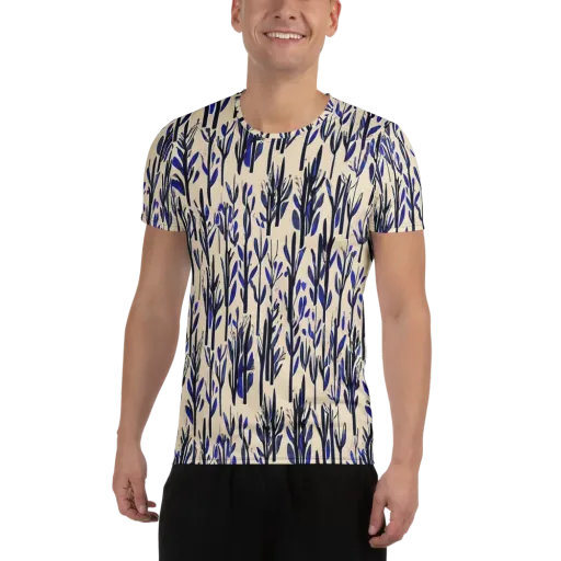Cobalt Grove on a Men's Athletic T-Shirt