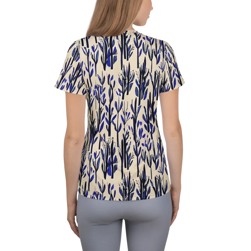 Cobalt Grove on Women's Athletic T-Shirt — Back