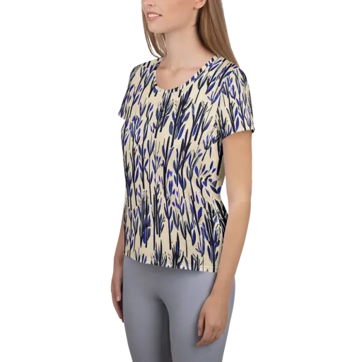 Cobalt Grove on a Women's Athletic T-Shirt
