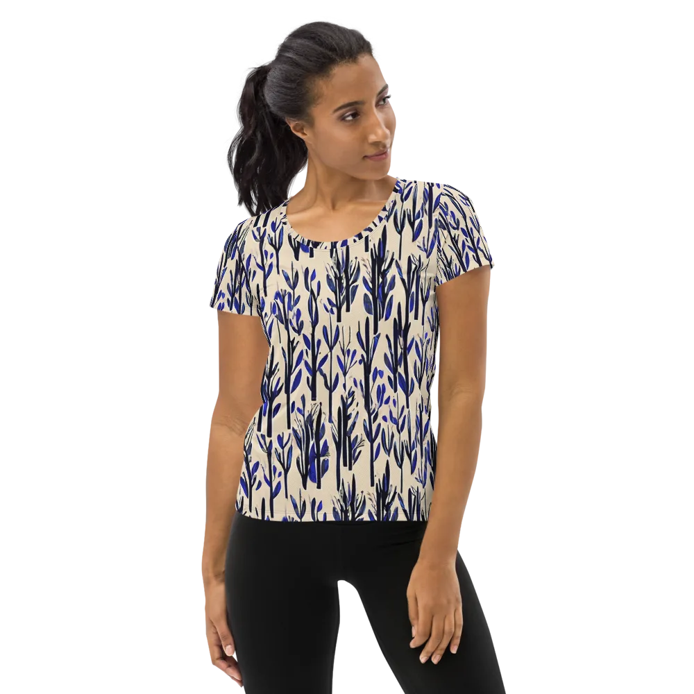 Cobalt Grove on Women's Athletic T-Shirt — Front