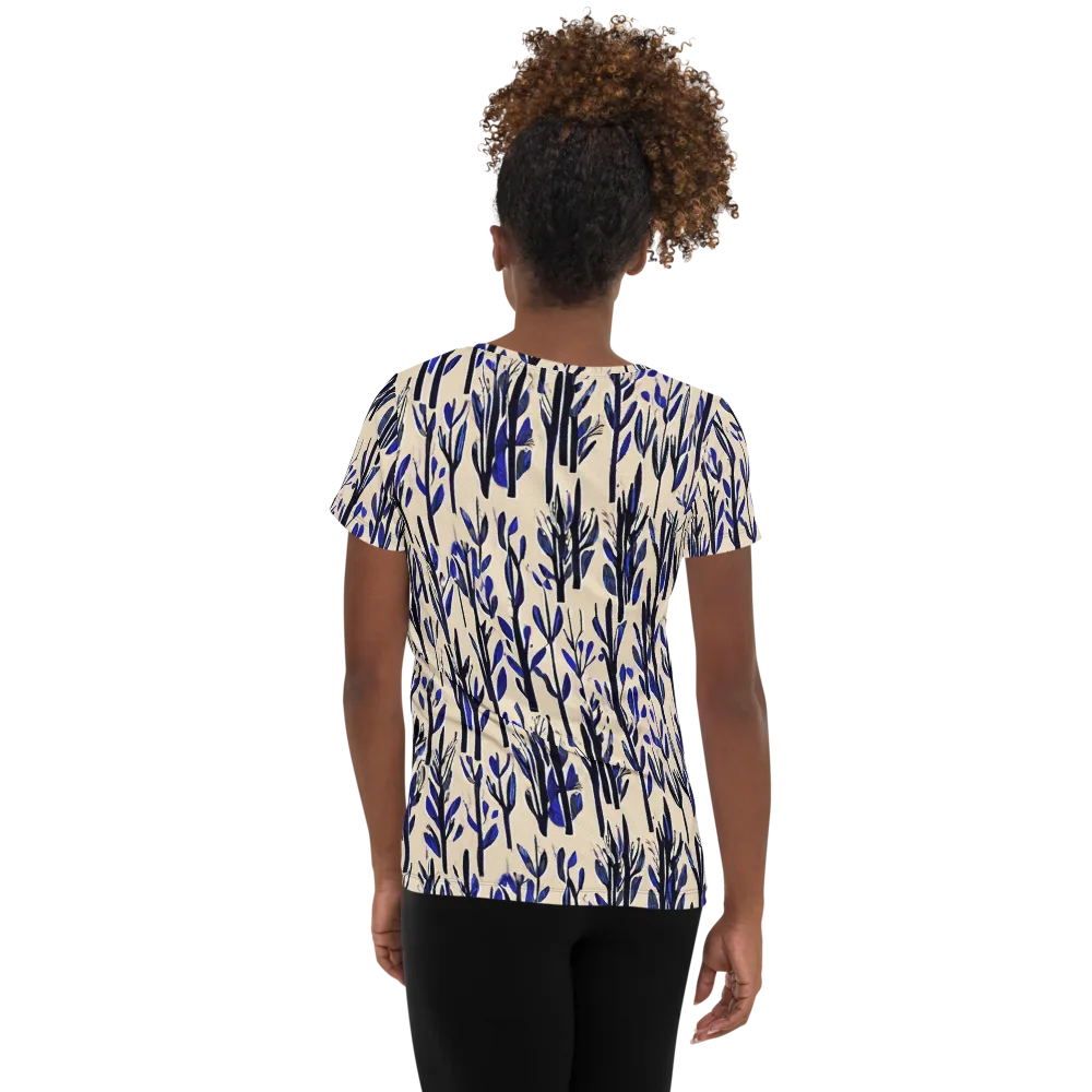 Cobalt Grove on Women's Athletic T-Shirt — Back