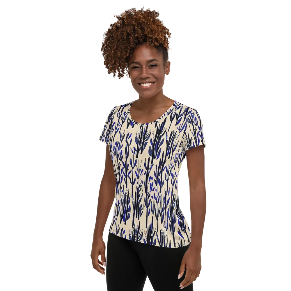 Cobalt Grove on Women's Athletic T-Shirt — Left