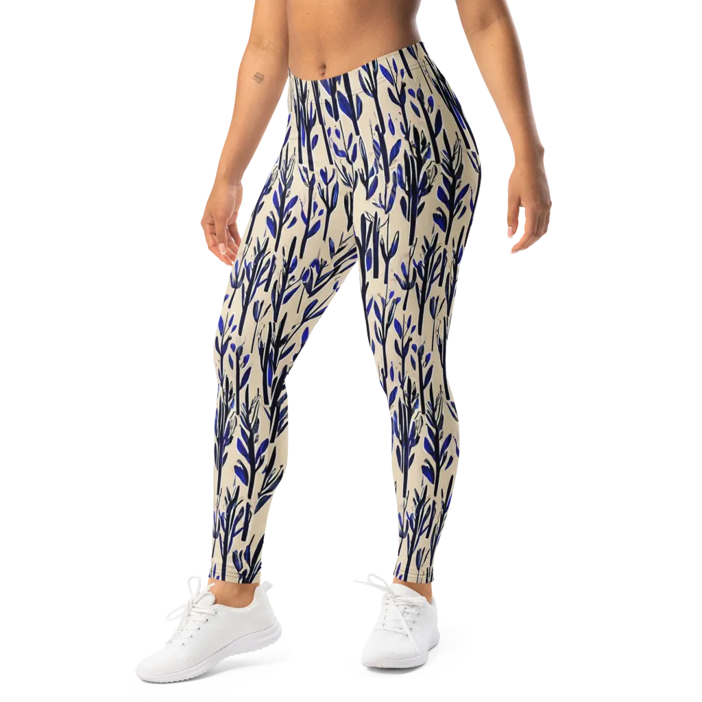 Cobalt Grove on Leggings — Left Front