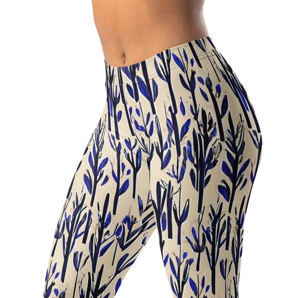 Cobalt Grove on Leggings — Left Front