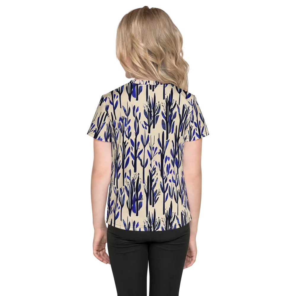Cobalt Grove on Kids Crew Neck T-Shirt — Back
