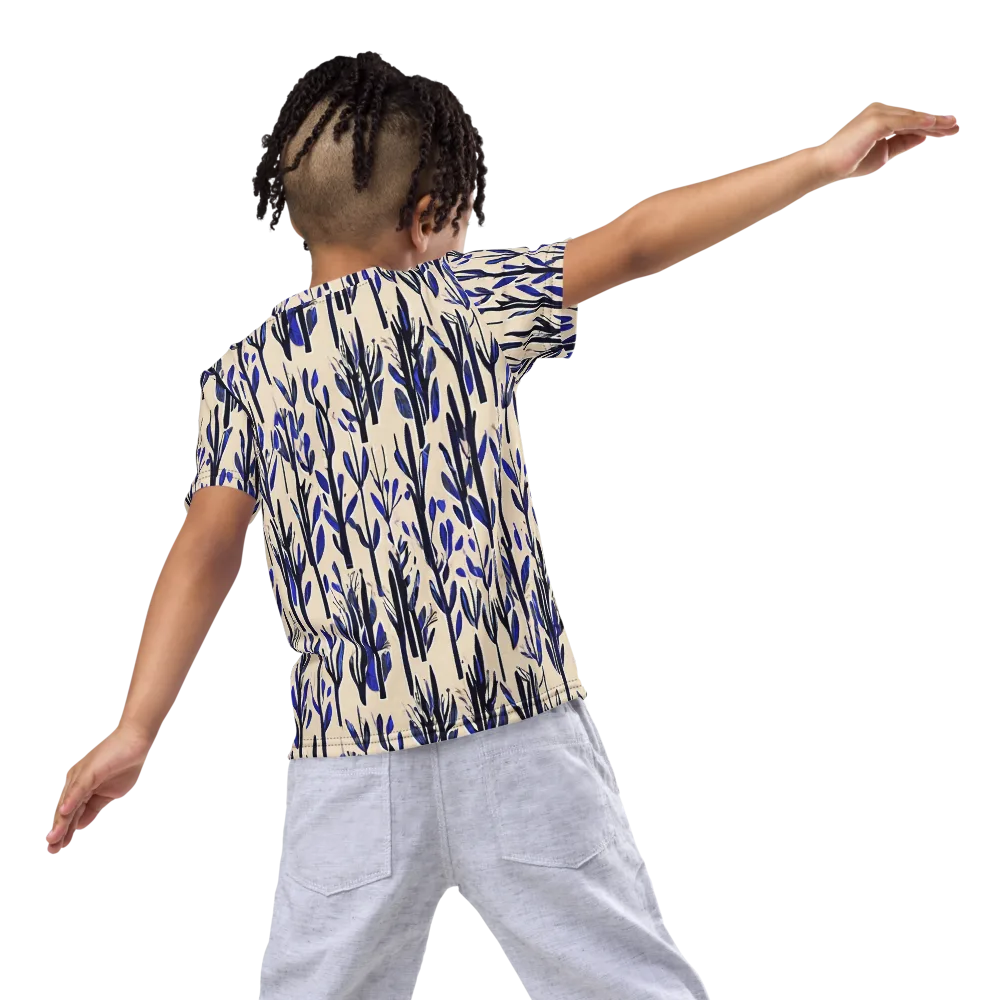 Cobalt Grove on Kids Crew Neck T-Shirt — Back