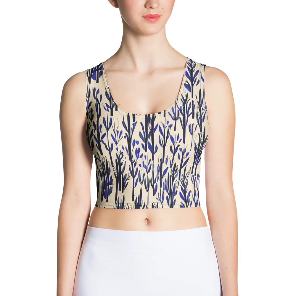 Cobalt Grove on Crop Top — Front