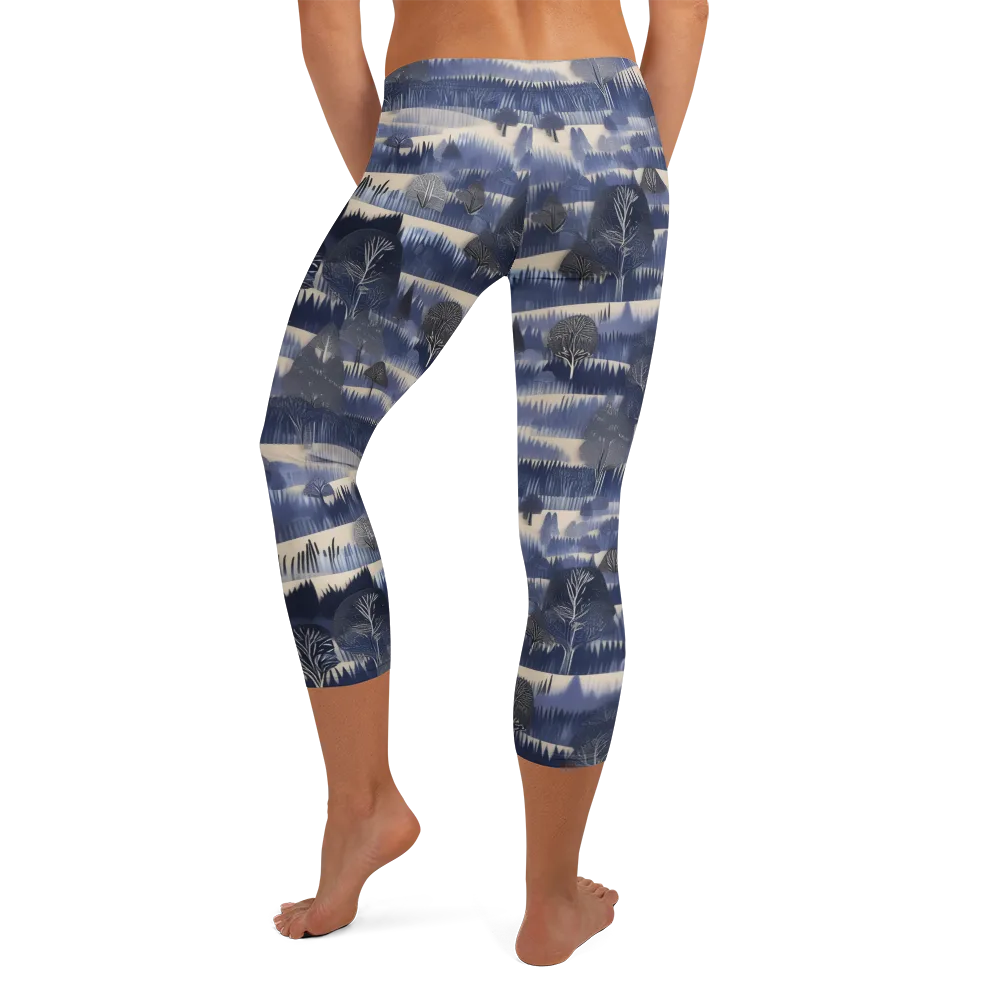 Indigo Winterwood on Capri Leggings — Back