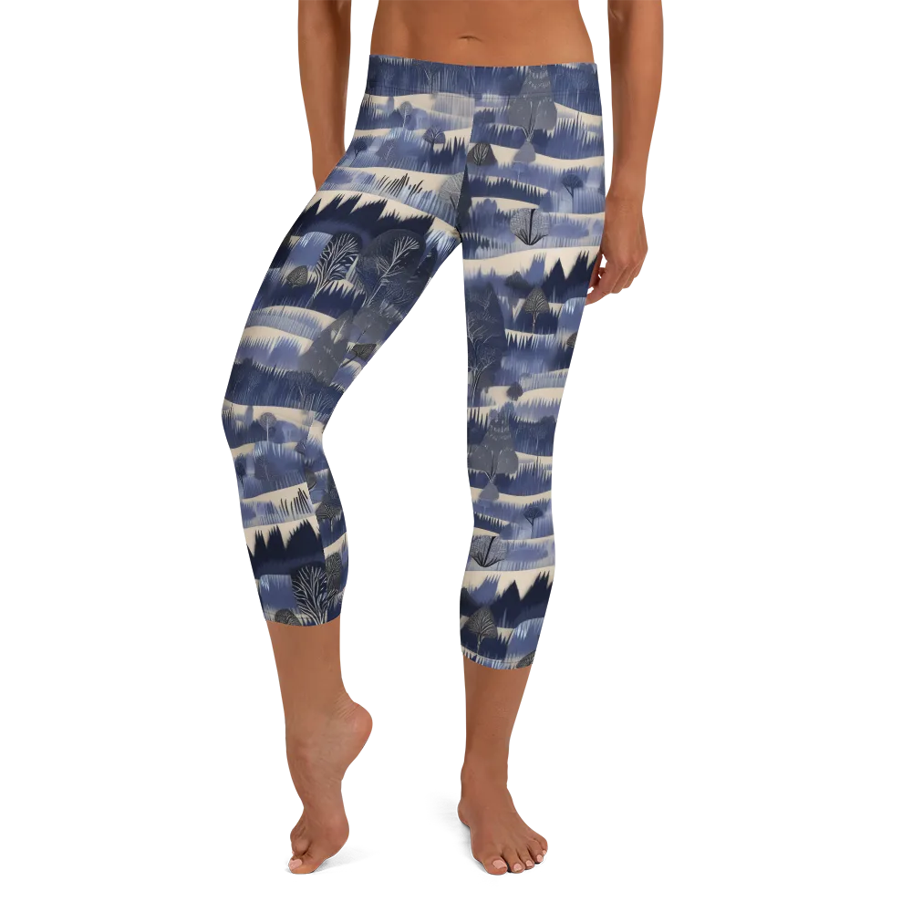 Indigo Winterwood on Capri Leggings — Front