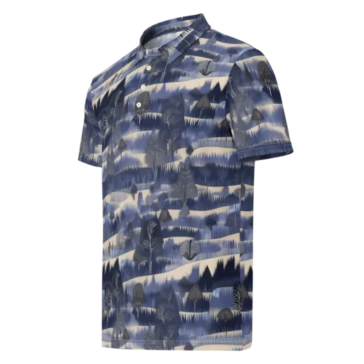 Indigo Winterwood on a Men's Slim Fit Polo Shirt
