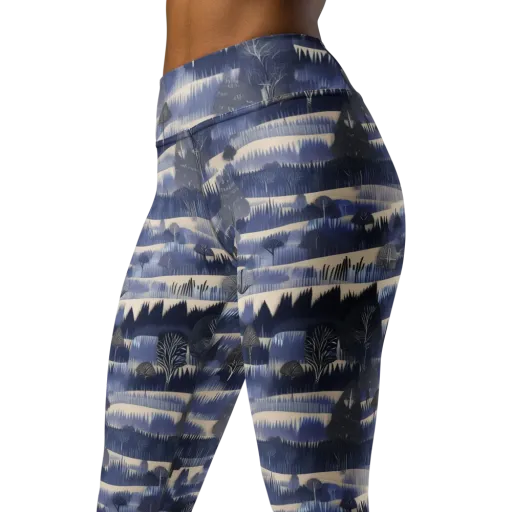 Indigo Winterwood on a Yoga Leggings