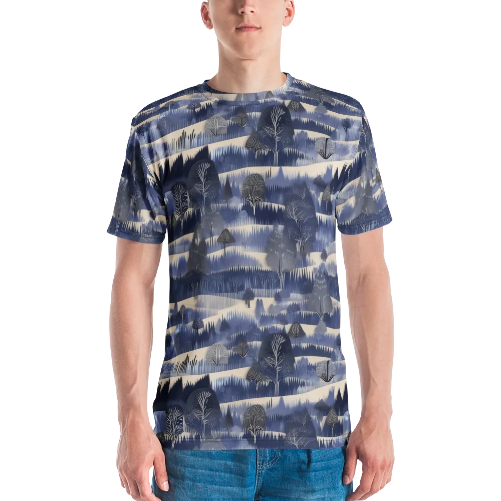 Indigo Winterwood on Men's Crew Neck T-Shirt — Front