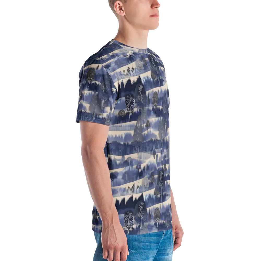 Indigo Winterwood on Men's Crew Neck T-Shirt — Right
