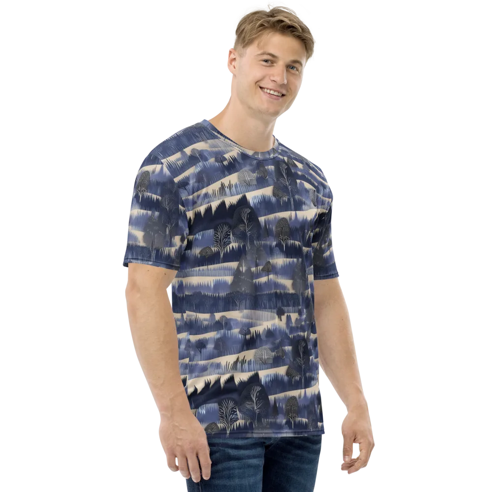 Indigo Winterwood on Men's Crew Neck T-Shirt — Right