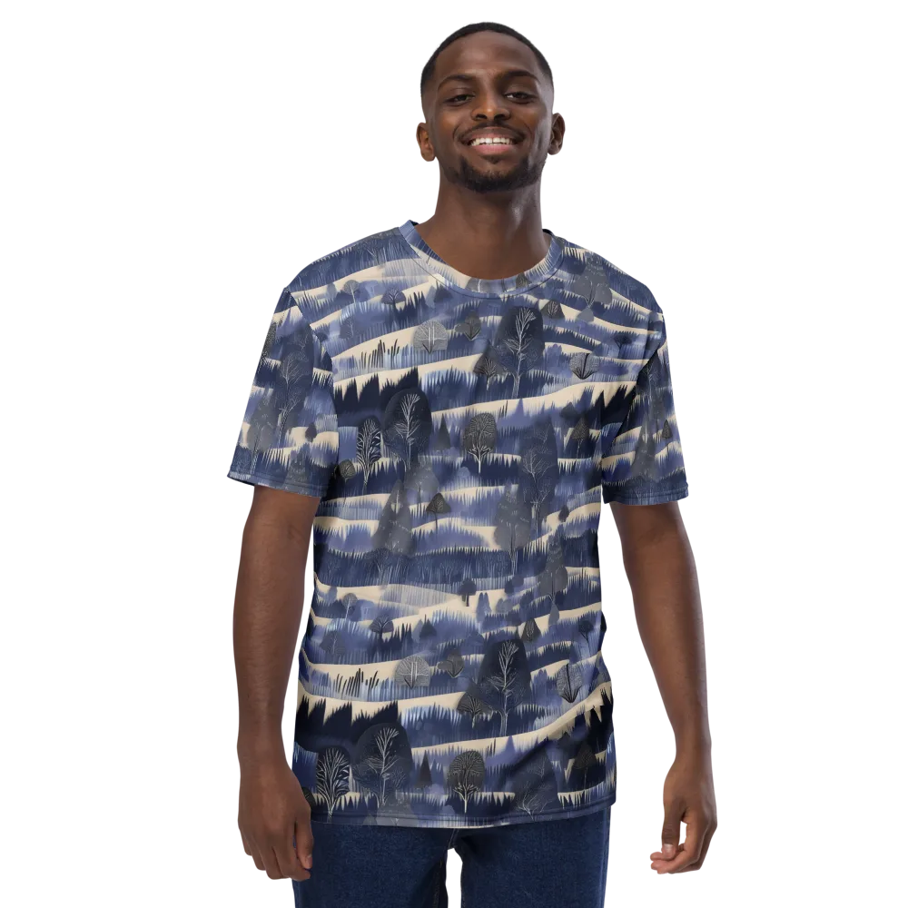 Indigo Winterwood on Men's Crew Neck T-Shirt — Front