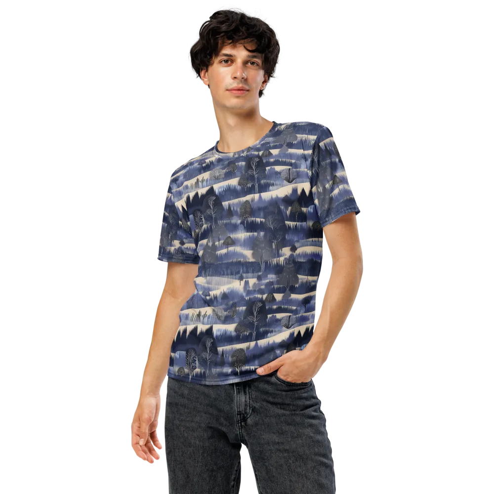 Indigo Winterwood on Men's Crew Neck T-Shirt — Front