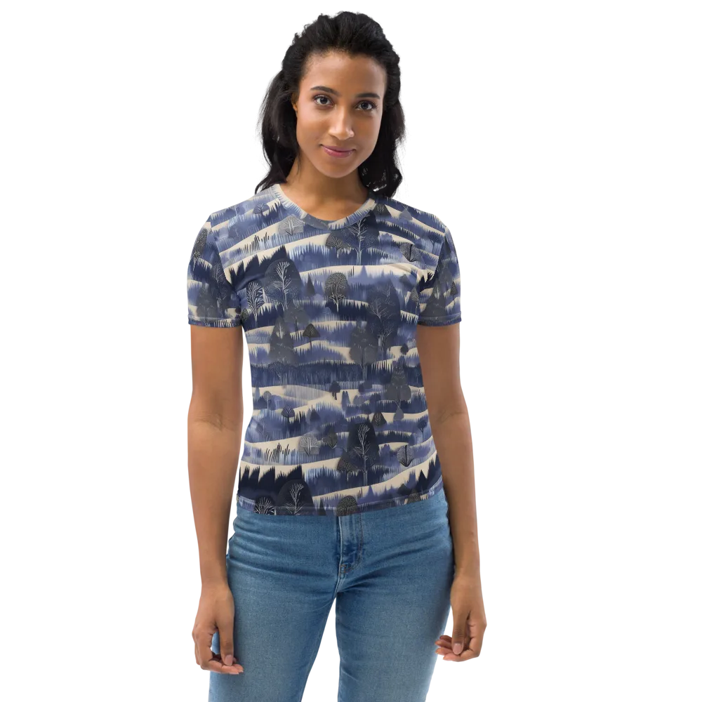 Indigo Winterwood on Women's Crew Neck T-Shirt — Front
