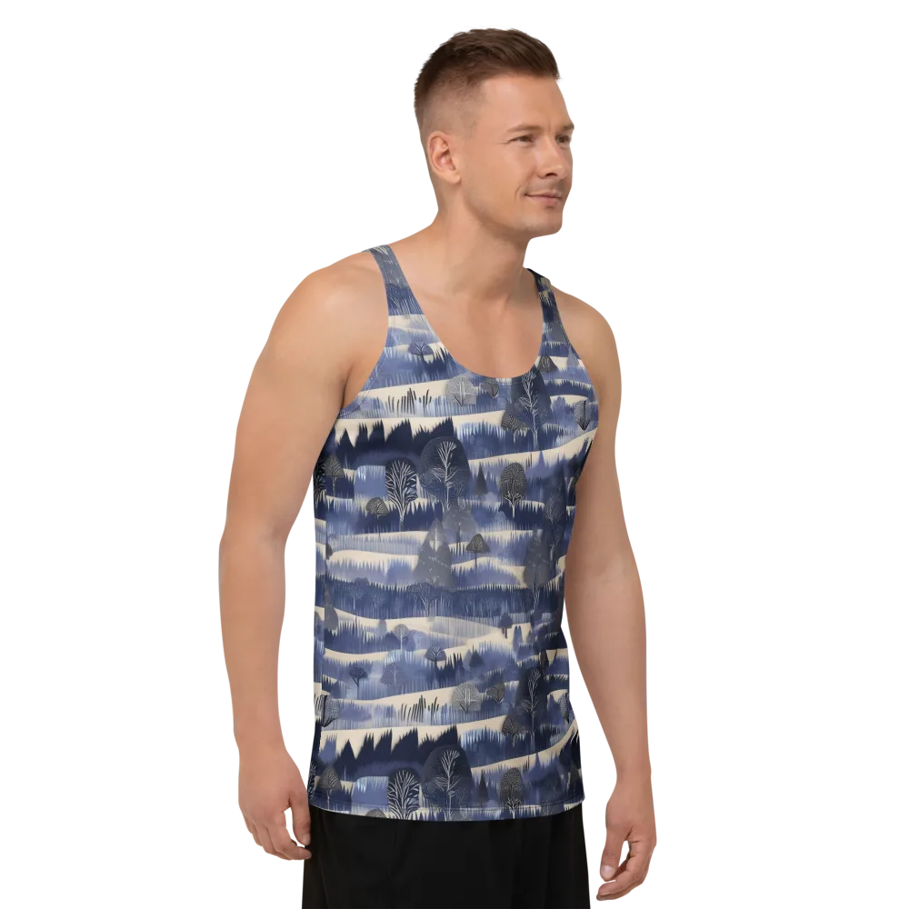 Indigo Winterwood on Men's Tank Top — Right Front