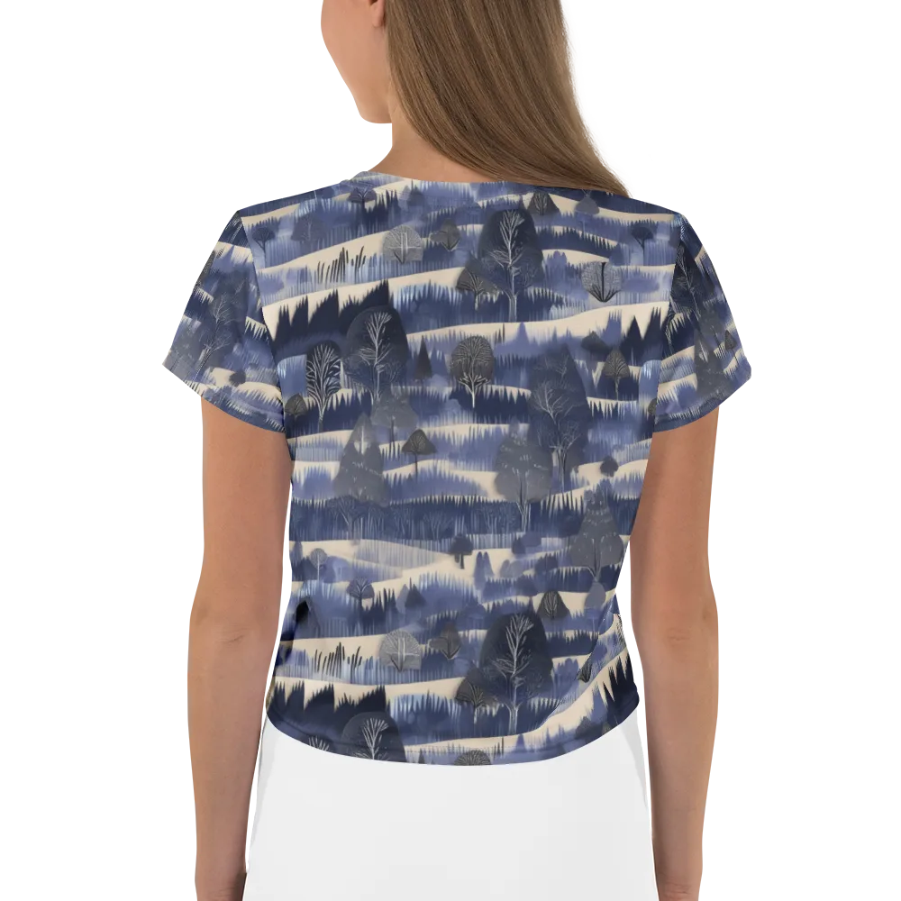 Indigo Winterwood on Crop Tee — Back