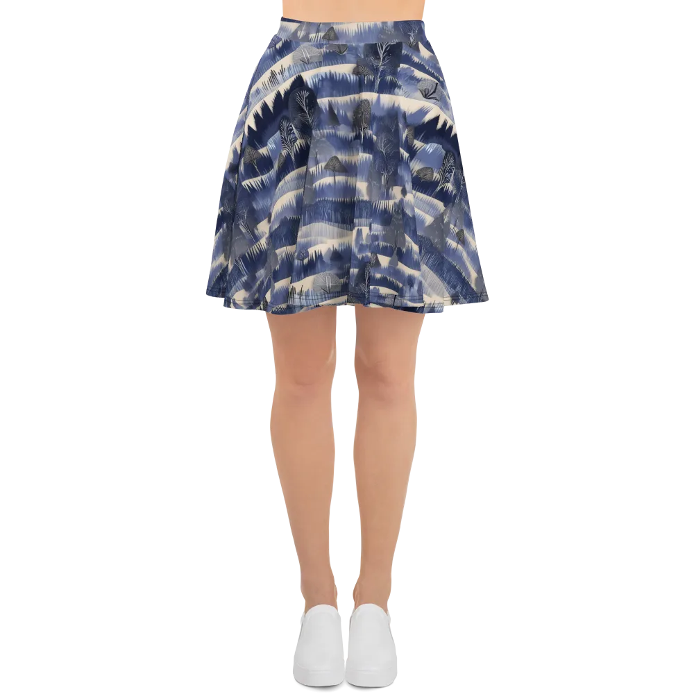 Indigo Winterwood on Skater Skirt — Front