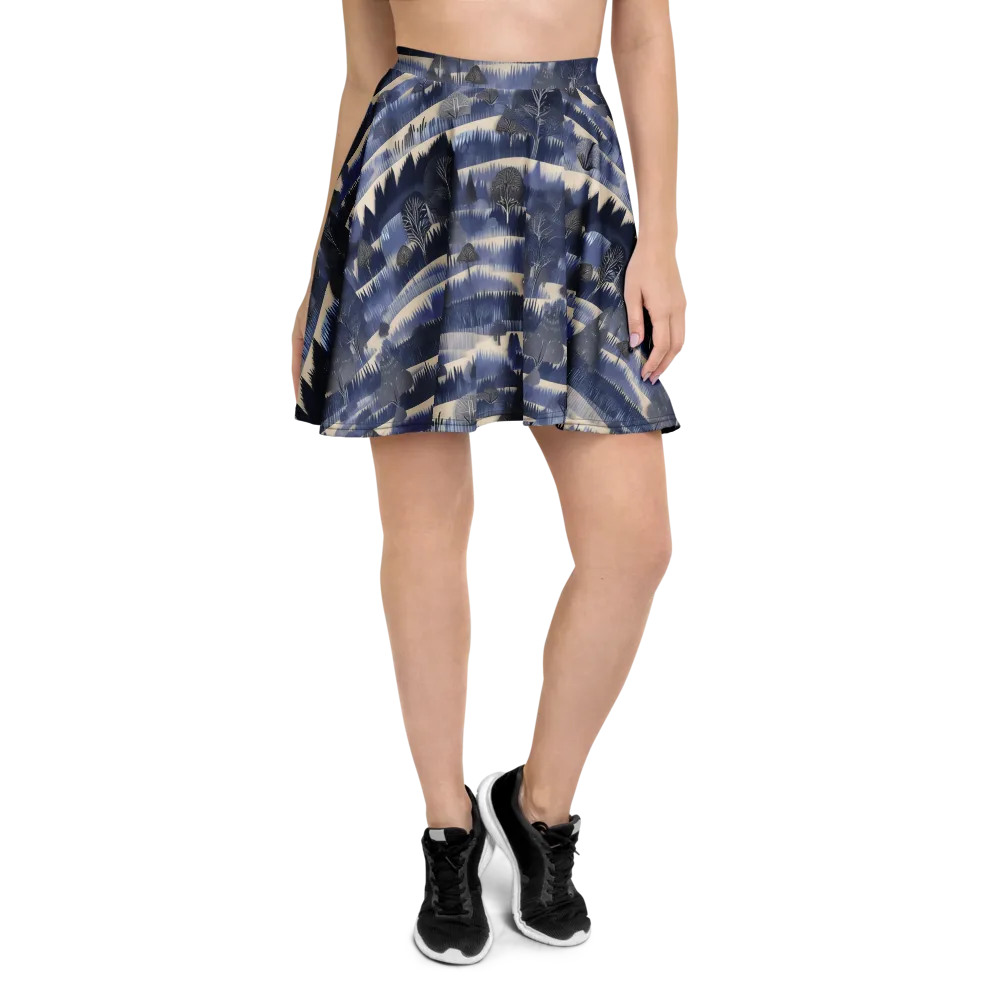 Indigo Winterwood on Skater Skirt — Front