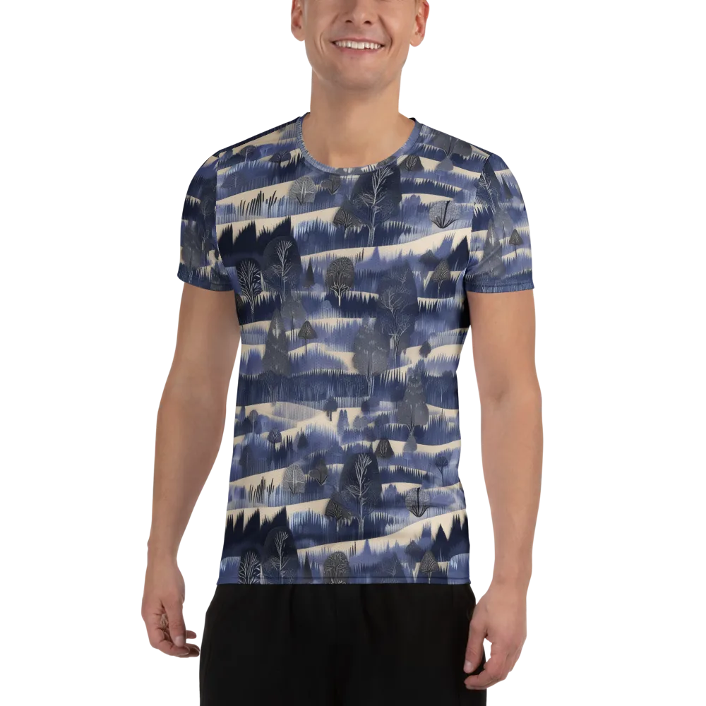 Indigo Winterwood on Men's Athletic T-Shirt — Front