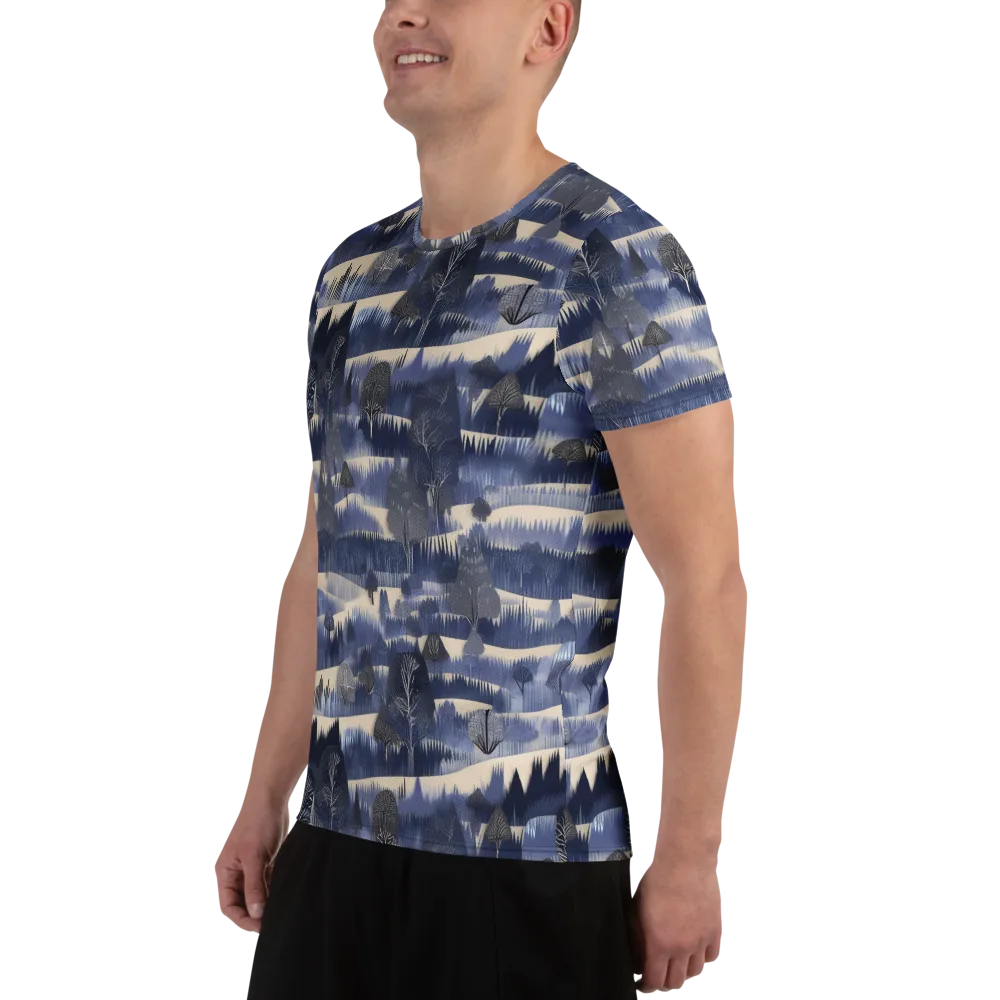 Indigo Winterwood on Men's Athletic T-Shirt — Left