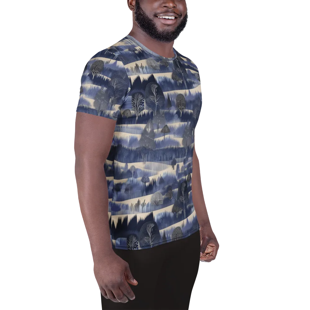 Indigo Winterwood on Men's Athletic T-Shirt — Right