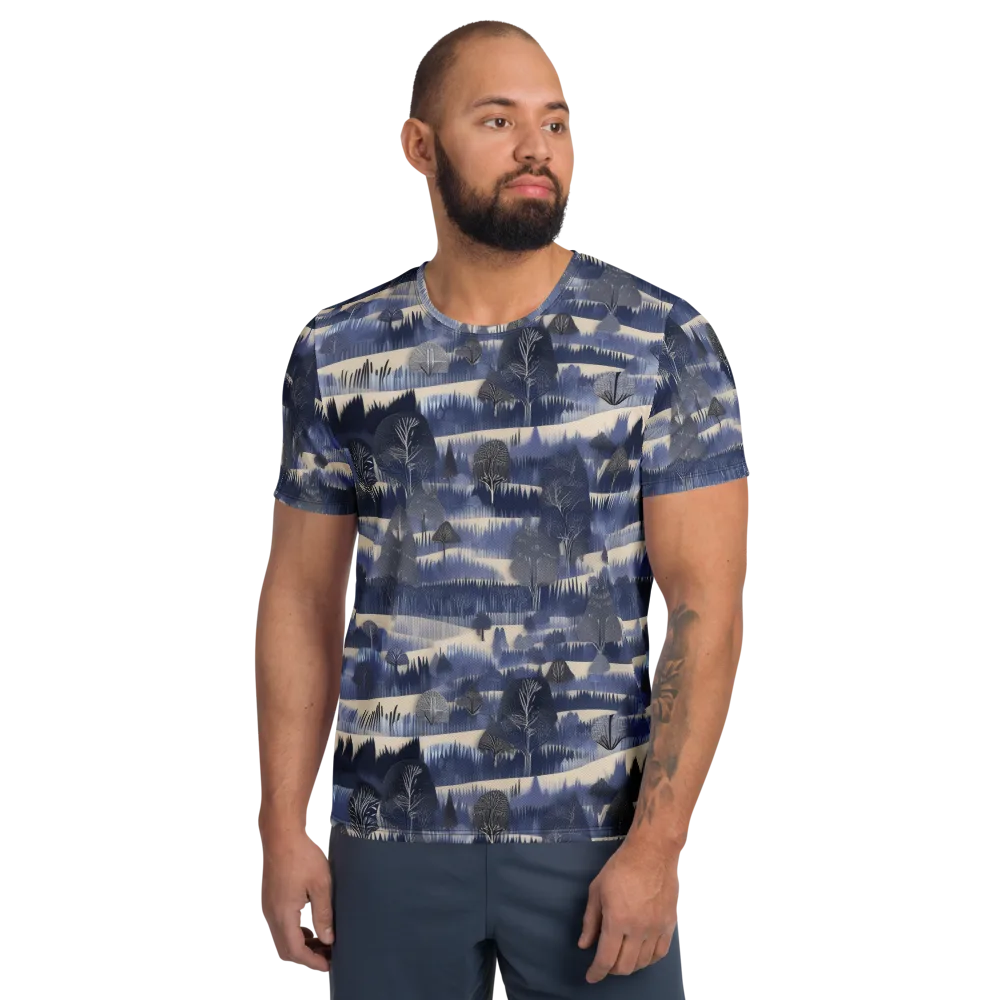 Indigo Winterwood on Men's Athletic T-Shirt — Front