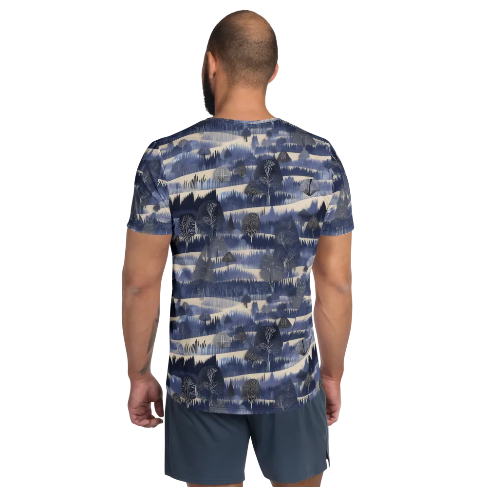 Indigo Winterwood on Men's Athletic T-Shirt — Back