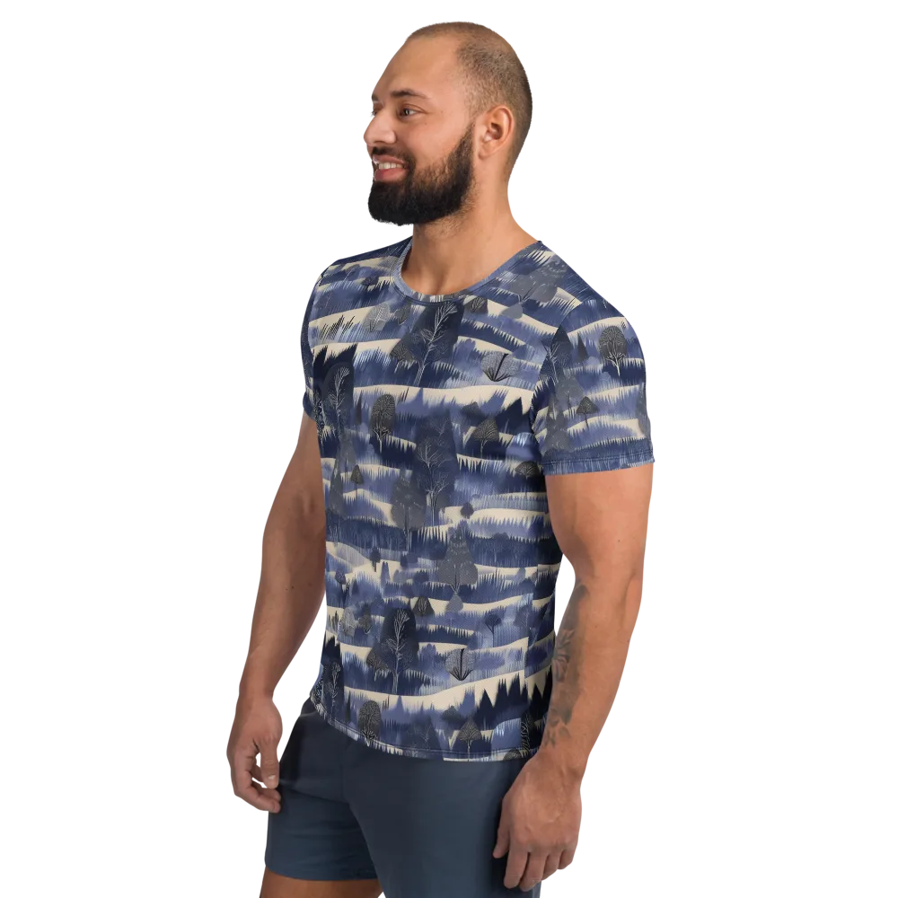 Indigo Winterwood on Men's Athletic T-Shirt — Left