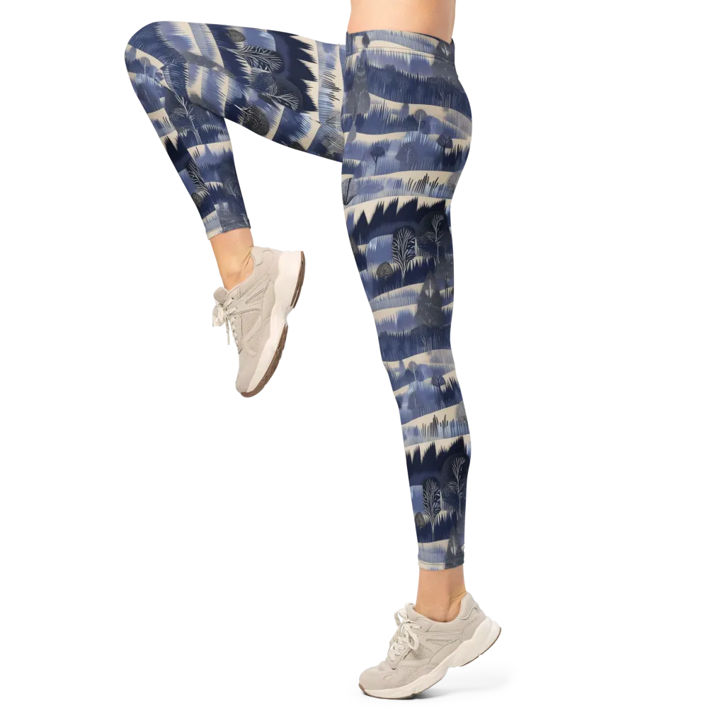 Indigo Winterwood on Leggings — Left