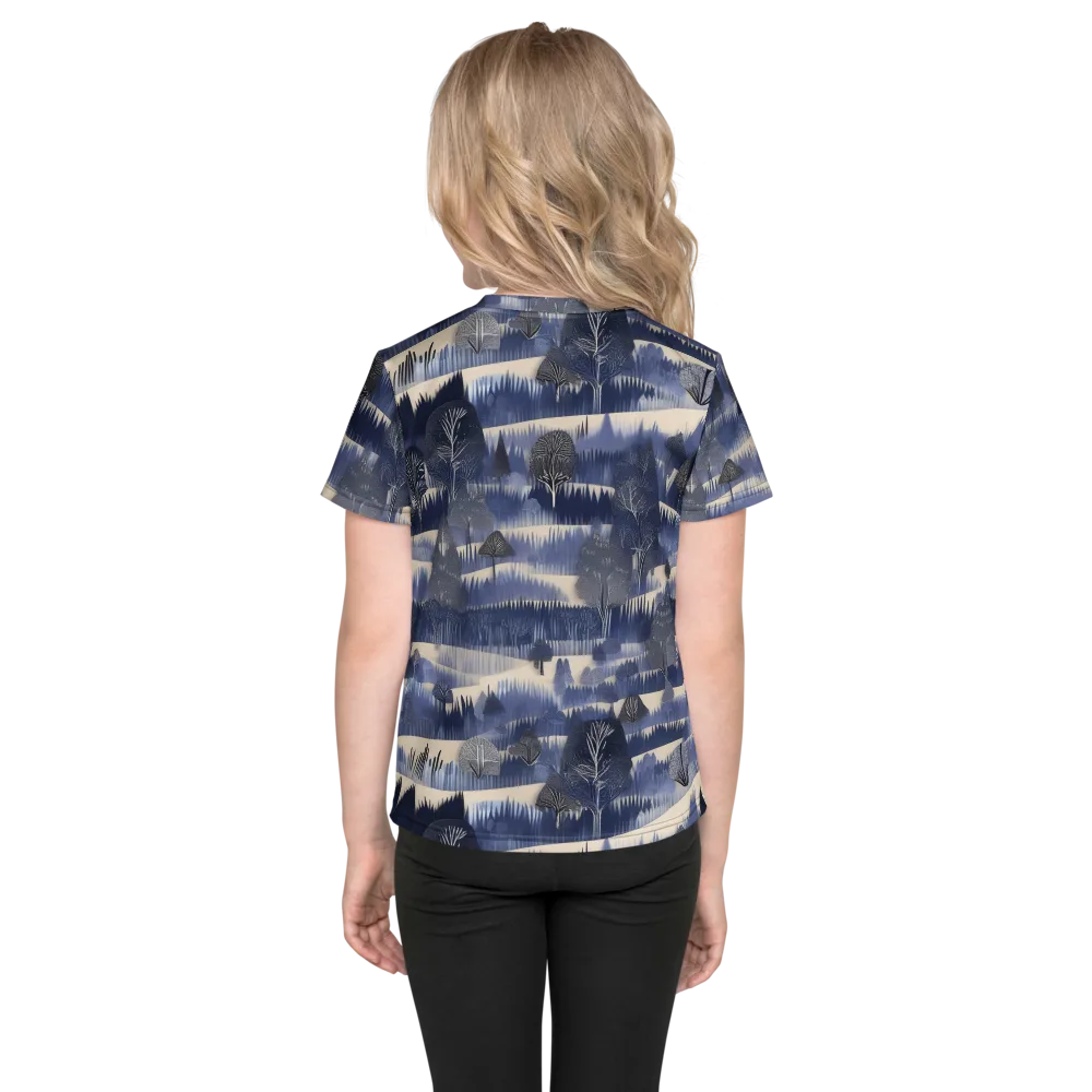 Indigo Winterwood on Kids Crew Neck T-Shirt — Back