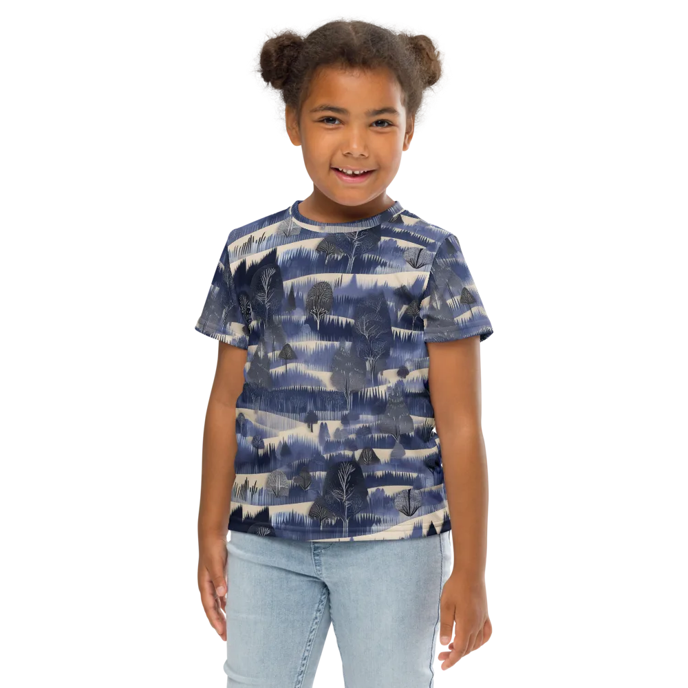 Indigo Winterwood on Kids Crew Neck T-Shirt — Front