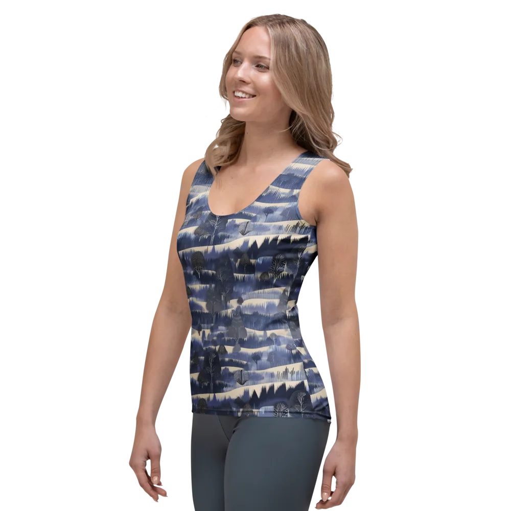 Indigo Winterwood on Women's Tank Top — Left Front