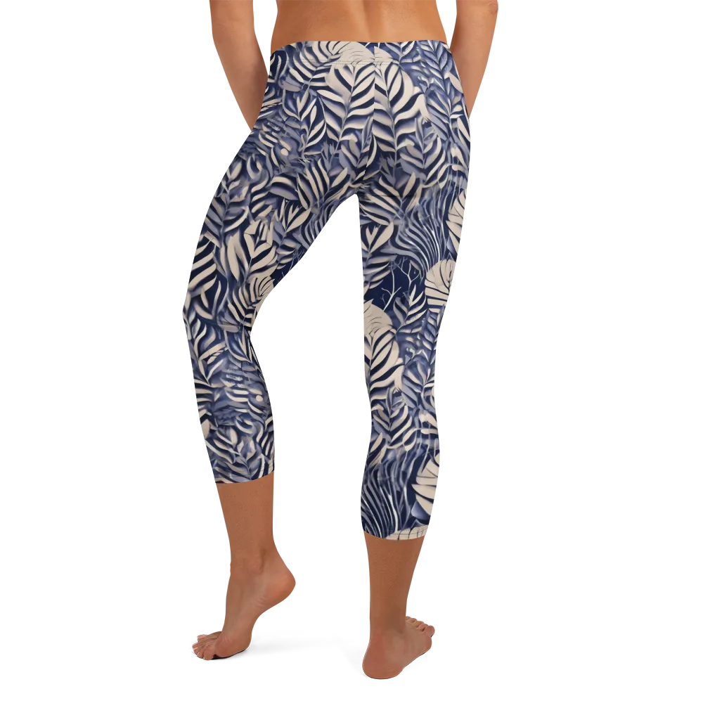 Moonlit Herbarium on Capri Leggings — Back