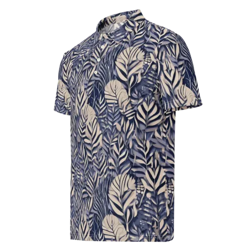 Moonlit Herbarium on a Men's Slim Fit Polo Shirt