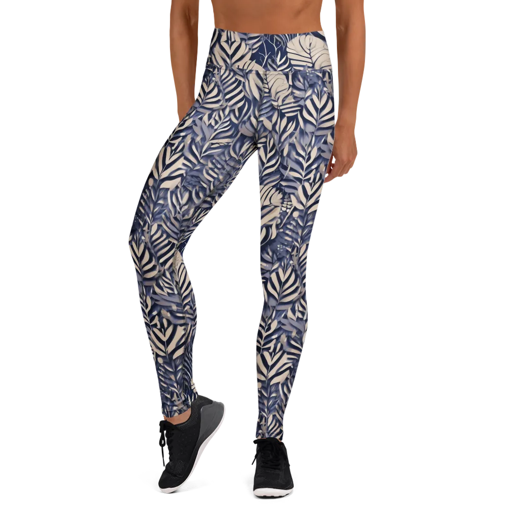 Moonlit Herbarium on Yoga Leggings — Front