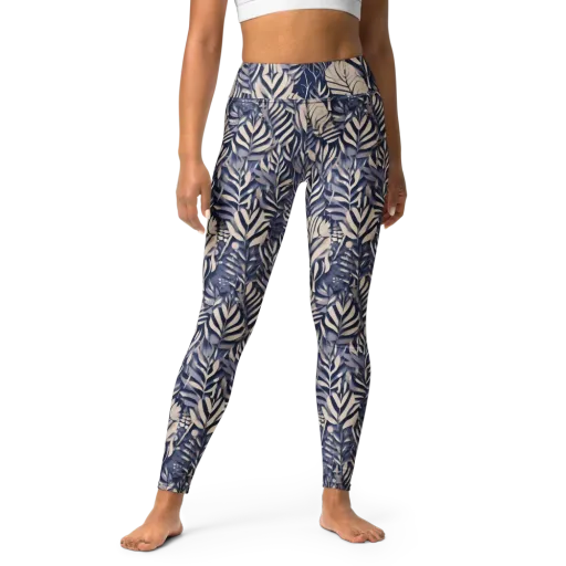 Moonlit Herbarium on a Yoga Leggings
