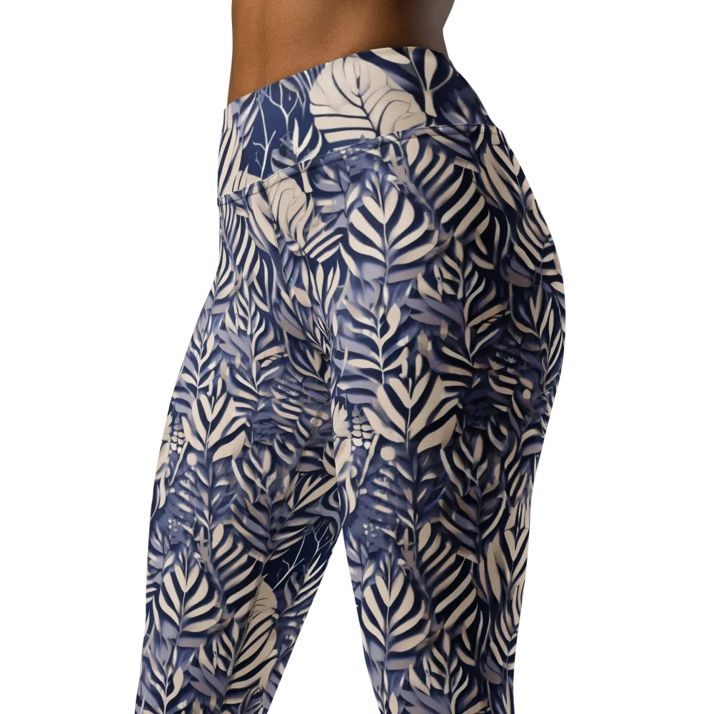 Moonlit Herbarium on Yoga Leggings — Left Front
