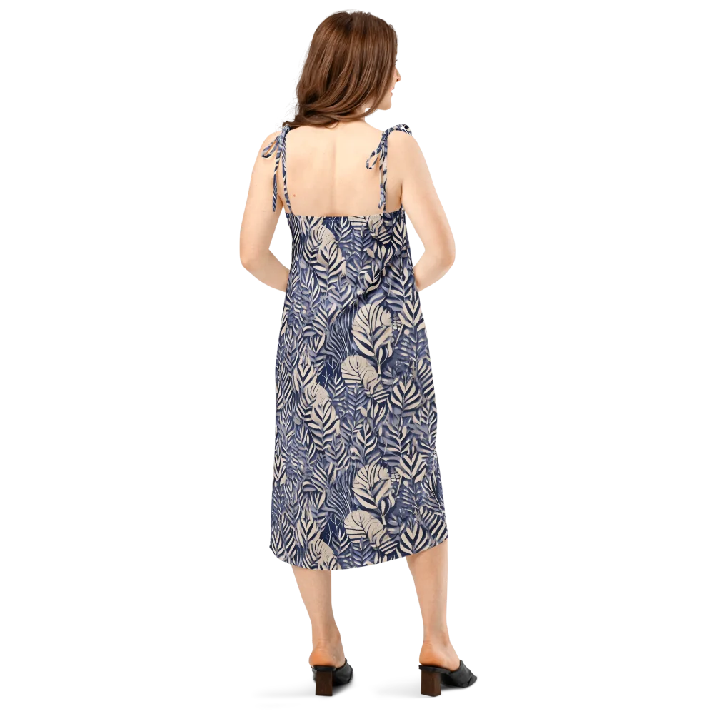 Moonlit Herbarium on Slip Dress — Back