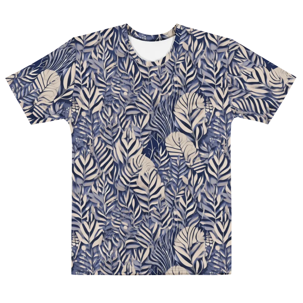 Moonlit Herbarium on Men's Cotton Crew Neck T-Shirt — Front