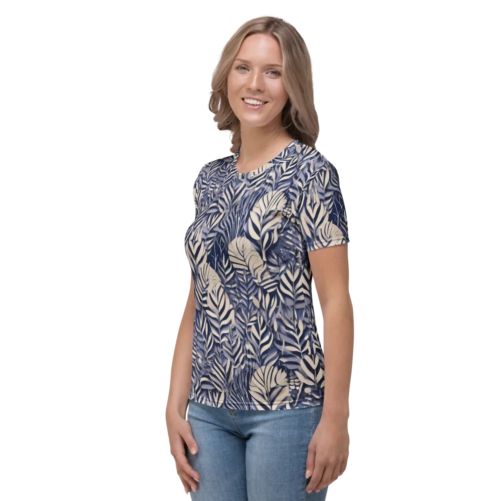 Moonlit Herbarium on Women's Crew Neck T-Shirt — Left