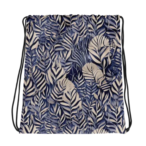 Moonlit Herbarium on a Drawstring Bag